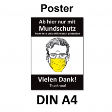 A4 Poster -  Mundschutz-Pflicht