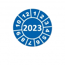 Jahresplaketten 2023 - 20mm Blau Rund