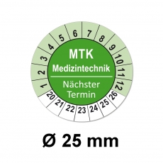 Plaketten MTK Medizintechnik - grün