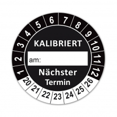 Plaketten Kalibriert - 30 mm Schwarz