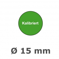 Plaketten Kalibriert - 15 mm grün