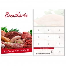 250 Bonuskarten Treuerkarten Fleisch