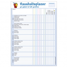 Haushaltsplaner DIN A4 für bis zu 6 Personen