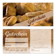 Gutschein-218 (50 Stück) Brot und Brötchen