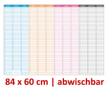 XXL Dauerkalender abwischbar