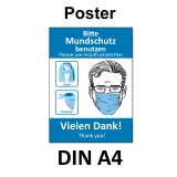 A4 Poster -  Mundschutz-Empfehlung