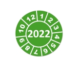 Jahresplaketten 2022 - 25mm Grün Rund