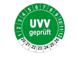 Plaketten UVV Geprüft - grün 25mm