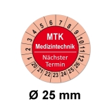 Plaketten MTK Medizintechnik - rot