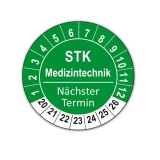 Plaketten STK Medizintechnik - grün