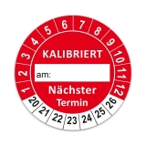 Plaketten Kalibriert - 30 mm Rot