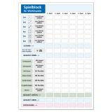 Spieleblock Würfelspiele A6 Format