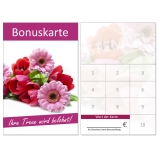 250 Bonuskarten Treuerkarten Blumen neutral